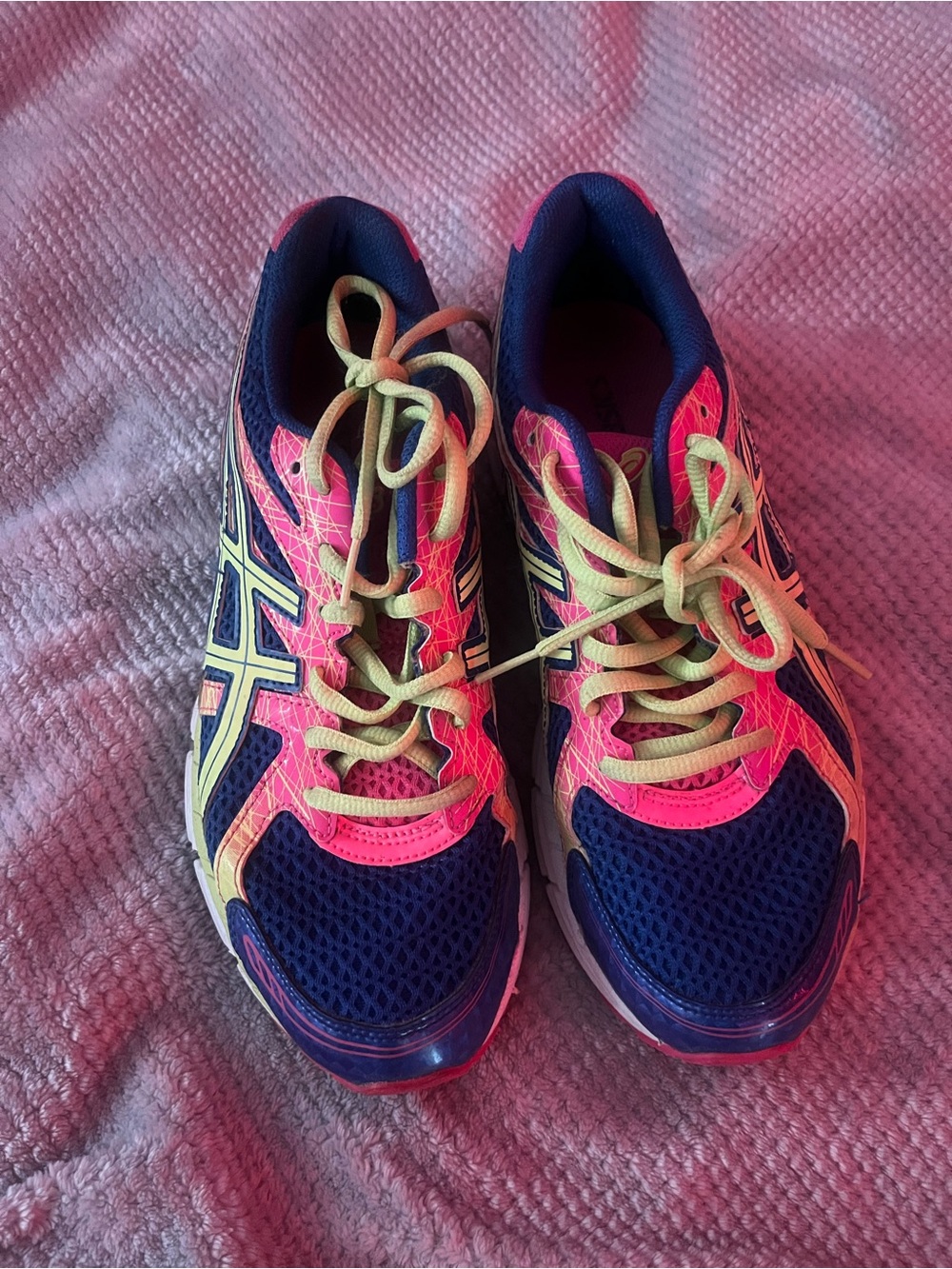 Nike Women's Navy, Neon Pink & Yellow Running Shoes